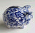 Vintage Figural Blue Transferware Floral Chintz Pig Piggy Bank James Kent Hard to Find