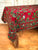 New April Cornell Tablecloth Christmas / Winter Chickadee Bird Pinecone 60" x 104" Red